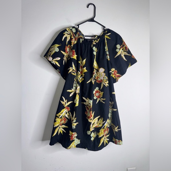 Free People Jodie Floral Tunic Dress Black print - Picture 3 of 10